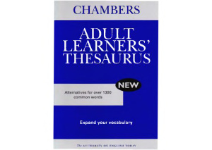 Expand your Vocabulary - Adult Learners’ Thesaurus